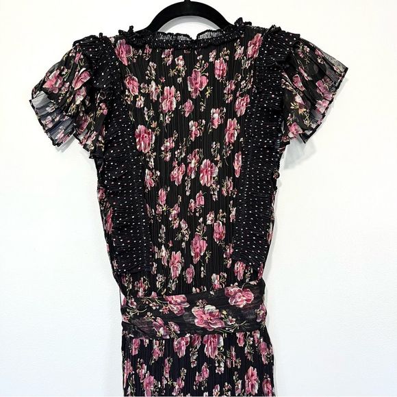 Foxiedox X Anthropologie Anaise Floral Print Maxi Dress Small - Picture 7 of 12